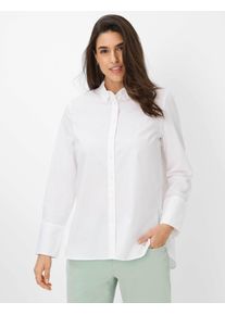 Brax Damen Klassische Bluse "Style VIKI", weiß, Gr. 48, 97% Baumwolle, 3% Elasthan, Blusen