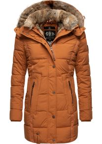 Marikoo Damen Wintermantel "Lieblings Jacke", braun, casual, Gr. M, Oberstoff: 100% Polyester, Futter: 100% Polyester, Wattierung: 100% Polyester,