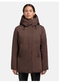 Khujo Damen Winterjacke "Palla-YM", braun, modisch, Gr. L, Material: 55% Baumwolle, 45% Polyester, Futter: 100% Nylon, Wattierung: 100% Polyester,