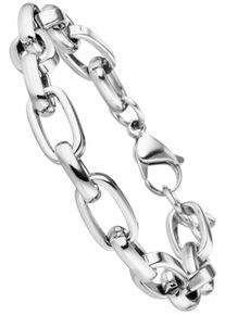 Jobo Armband "Statement", Edelstahl, silber, Edelstahl, Armbänder, Edelstahl 22 cm