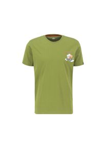Herren T-Shirt "Alpha Industries Men - T-Shirts Flying Buzz Small Logo T", grün, Gr. XL, Alpha Industries, Obermaterial: 100% Baumwolle, Shirts