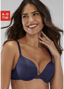 s.Oliver Damen Push-up-BH "Louise", Gr. 75, blau, Microtouch, Jersey, Obermaterial: 59% Polyamid, 21% Elasthan, 20% Polyester, klassisch, BHs, mit