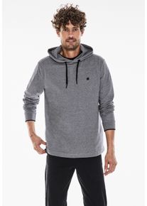 Street One MEN Herren Langarmshirt, grau, casual, Gr. XL, unifarben, Web, 80% Baumwolle, 20% Polyester, Shirts, im zweifarbigen Look