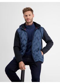 Lerros Herren Sweatjacke "Lerros Sweatjacke mit Nylonfront", blau, Gr. S, 95% Polyester, 5% Elasthan, Sweatjacken