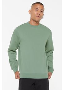 Harlem Soul Herren Sweater, grün, casual, Gr. XL, unifarben, Material: 65% Baumwolle, 35% Polyester, Sweatshirts, mit weicher Innenseite