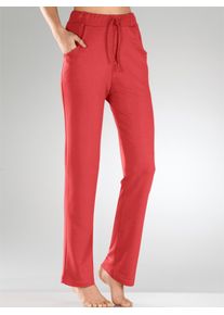 Plantier Damen Leggings, Gr. 18, rot, 64% Viskose, 30% Polyester, 6% Elasthan, unifarben, Hosen