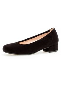 Gabor Damen Pumps "ATHEN", Gr. 38, schwarz, Textil, klassisch, Schuhe, Abendschuh, Festtagsschuh, Blockabsatz, in komfortabler Schuhweite G
