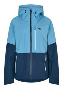Ziener Damen Skijacke "TURIS", blau, Gr. 44, Obermaterial: 1. 100% Polyester (recycelt), 2. 95% Polyamid (recycelt), 5% Elasthan;Futter: 1. 55%