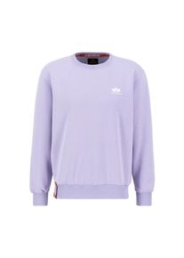 Herren Sweater "Alpha Industries Men - Sweatshirts Basic Sweater Small Logo", lila, Gr. S, Alpha Industries, Obermaterial: 80% Baumwolle, 20%