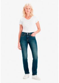 Levi's LEVI'S Damen Gerade Jeans "314 Shaping Straight", blau, casual, Gr. 31, Denim/Jeans, Obermaterial: 80% Baumwolle, 19% Polyester, 1% Elasthan, Jeans,