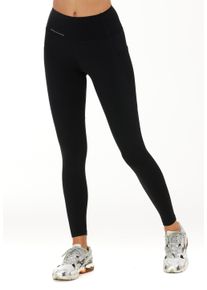 Endurance Damen Lauftights "TATHER", schwarz, sportlich, Gr. 36, unifarben, 75% Nylon, 25% Elasthan, Hosen, mit mittlerer Kompression