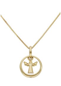 Firetti Kette mit Anhänger "Schmuck Geschenk Gold 375 Halsschmuck Halskette Goldkette Venezianer", Gelbgold 375, L: 38cm B: 1mm, gold, Gelbgold 375,