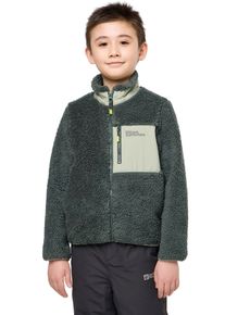 Jack Wolfskin Kinder Fleecejacke "ICE CURL JACKET K", grün, sportlich, Gr. 92, Fleece, Obermaterial: 100% Polyester, Jacken, aus 300er-Fleece