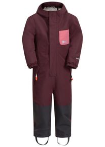Jack Wolfskin Kinder Schneeoverall "GLEELY 2L INS OVERALL K", lila, Gr. 104, 1. OBERSTOFF 100% POLYESTER, 2. OBERSTOFF 100% POLYAMID FUTTER 100%
