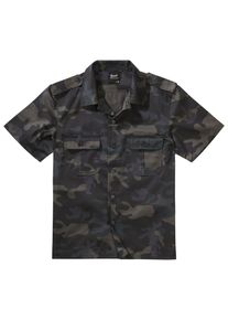 Brandit Herren Langarmhemd "Brandit Herren Short Sleeves US Shirt", grün, Gr. 4XL, unifarben, 80% Polyester, 20% Baumwolle, Hemden