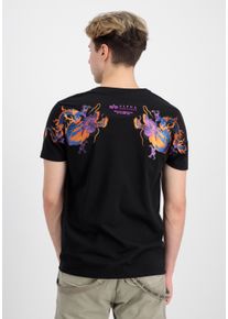 Herren T-Shirt "Alpha Industries Men - T-Shirts Dragon EMB T-Shirt", schwarz, Gr. XXXL, Alpha Industries, Obermaterial: 100% Baumwolle, Shirts