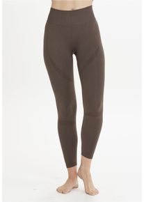 ENDURANCE ATHLECIA ATHLECIA Damen Funktionstights "NAGAR", grün, sportlich, Gr. S, unifarben, 83% Nylon, 16% Elasthan, 1% Polyester, Hosen, mit angesagtem