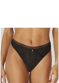 s.Oliver String 'Zoè' schwarz Gr. 32/34 für Damen. Mit Schmuckelement