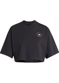 Adidas Stella Mccartney Croptop Damen - schwarz - Gr. XL - Polyester/Baumwolle/Polyester