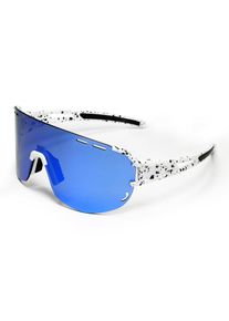 YEAZ Sport-Sonnenbrille weiß/blau SUNGLOW