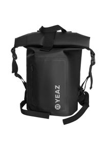 YEAZ Wasserfester Rucksack weißes Logo STOCKHOLM