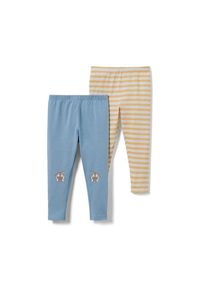 Tchibo 2 Baby-Leggings - Hellblau/Gestreift - Kinder - Gr.: 50/56