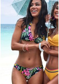 Vivance Bikini-Hose 'Leilani' mehrfarbig Gr. 38. Mit Raffung. Nachhaltig.