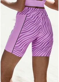 active by Lascana LASCANA ACTIVE Shorts pink Gr. XS (32/34) für Damen. Mit Logodruck. Eng
