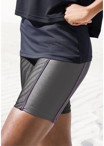 active by Lascana LASCANA ACTIVE Shorts schwarz Gr. XS (32/34) für Damen. Mit Logodruck. Eng