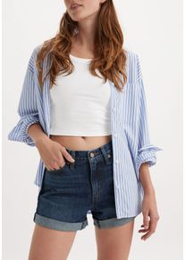 Levi's LEVI'S Damen Shortstaking the stairs, casual, Gr. 25, Denim/Jeans, Obermaterial: 100% Baumwolle, Hosen, mit Aufschlag