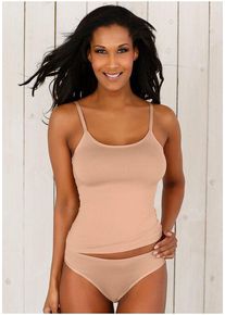 Vivance ACTIVE Spaghettitop mehrfarbig Gr. 40/42 für Damen. Mit tiefer Rundhals. Körpernah
