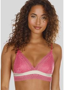 Vivance Bralette-BH 'Viola' mehrfarbig Gr. 32. Mit Spitze, Bordüren. Ohne Bügel