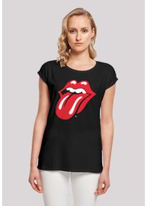 F4NT4STIC Damen T-Shirt "The Rolling Stones Zunge", schwarz, casual, Gr. XL, Obermaterial: 100% Baumwolle, Shirts, Premium Qualität