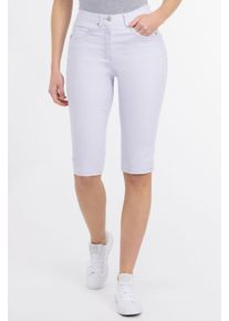 Recover Pants Damen Stoffhose "Hose", silber, Gr. 52, unifarben, 64% Baumwolle;33% Polyester;3% Elasthan, Hosen, Zierriegel