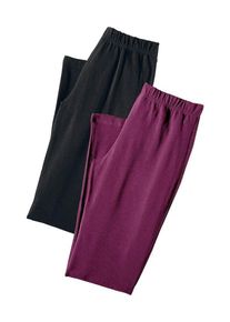Vivance ACTIVE Damen Caprihose, Gr. 32, rosa, Single Jersey, Obermaterial: 95% Baumwolle, 5% Elasthan, unifarben, Basic, Hosen, mit Gummibund,