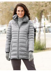 Casual Looks Damen Steppjacke, grau, Gr. 40, unifarben, 100% Polyamid, Jacken