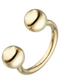 Jobo Damen Fingerring "Kugel", 50, Silber 925 (Sterlingsilber), gold, Silber 925 (Sterlingsilber), Fingerringe, 925 Silber vergoldet