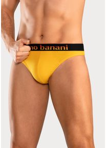 Bruno Banani Herren String, Gr. S, bunt, Jersey, Obermaterial: 95% Baumwolle, 5% Elasthan, unifarben, Unterhosen, mit Streifen Logo Webbund