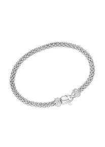 Smart Jewel Damen Armband "Himbeerkette, Zirkonia Steine, Silber 925", 19cm, Silber 925 (Sterlingsilber), silber, Silber 925 (Sterlingsilber),