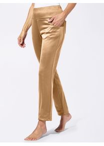 Classic Basics Damen Schlupfhose, braun, Gr. 40, unifarben, 97% Polyester, 3% Elasthan, Hosen