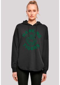 F4NT4STIC Damen Kapuzenpullover "Stranger Things Hawkins Tigers Netflix TV Series", schwarz, casual, Gr. L, Obermaterial: 100% Baumwolle, Pullover,