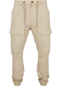 Urban Classics Herren Jogginghose "Urban Classics Herren Front Pocket Cargo Jogging Pants", grau, Gr. L, unifarben, 100% Baumwolle, Hosen