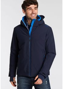 CMP Herren Funktionsjacke, blau, sportlich, Gr. 56, kontrastfarbene Details, Web, Obermaterial: 100% Polyester. Futter: 100% Polyester. Wattierung: