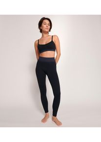 Sloggi Damen Leggings "EVER Infused Aloe Legging", Gr. L, schwarz, Single Jersey, Obermaterial: 55% Polyamid, 35% Polyethylen, 10% Elasthan, modisch,