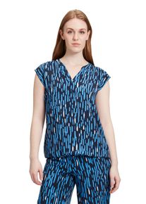 BETTY & CO BETTY & CO Damen Blusentop "Betty & Co Blusentop mit Print", blau, casual, Gr. 46, Obermaterial: 100% Viskose., Blusen