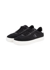 Herren Sneaker "CLASSIC CUPSOLE LOW MIX MG", Calvin Klein Jeans, Gr. 40, schwarz-weiß, Textil, Leder, Lederimitat, unifarben mit Farbeinsatz,