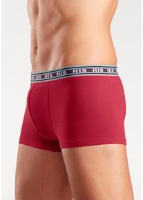 H.I.S. H.I.S Herren Hipster, Gr. S, rot, Jersey, Obermaterial: 95% Baumwolle, 5% Elasthan, unifarben, Unterhosen, knapp sitzende Boxershorts aus
