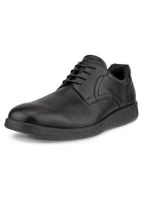 Ecco Herren Schnürschuh "S Lite Hybrid", Gr. 40, schwarz, Glattleder, leicht glänzend, sportlich, Schuhe, mit ultraleichter PU-Laufsohle,