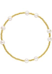 ADRIANA Damen Perlenarmband "Schmuck Geschenk Silber 925 Armband Armkette Genua, G13-90, G13-94", Silber 925 (Sterlingsilber)-Perlen, gold, Silber
