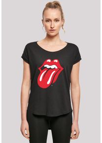F4NT4STIC Damen T-Shirt "The Rolling Stones Zunge", schwarz, casual, Gr. XL, Obermaterial: 100% Baumwolle, Shirts, Premium Qualität
